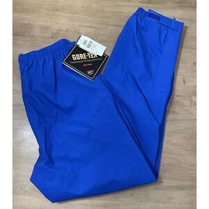 Woolrich Pants Mens Large Blue Gore-Tex Waterproof Rain Outdoor Hiking Shell NEW